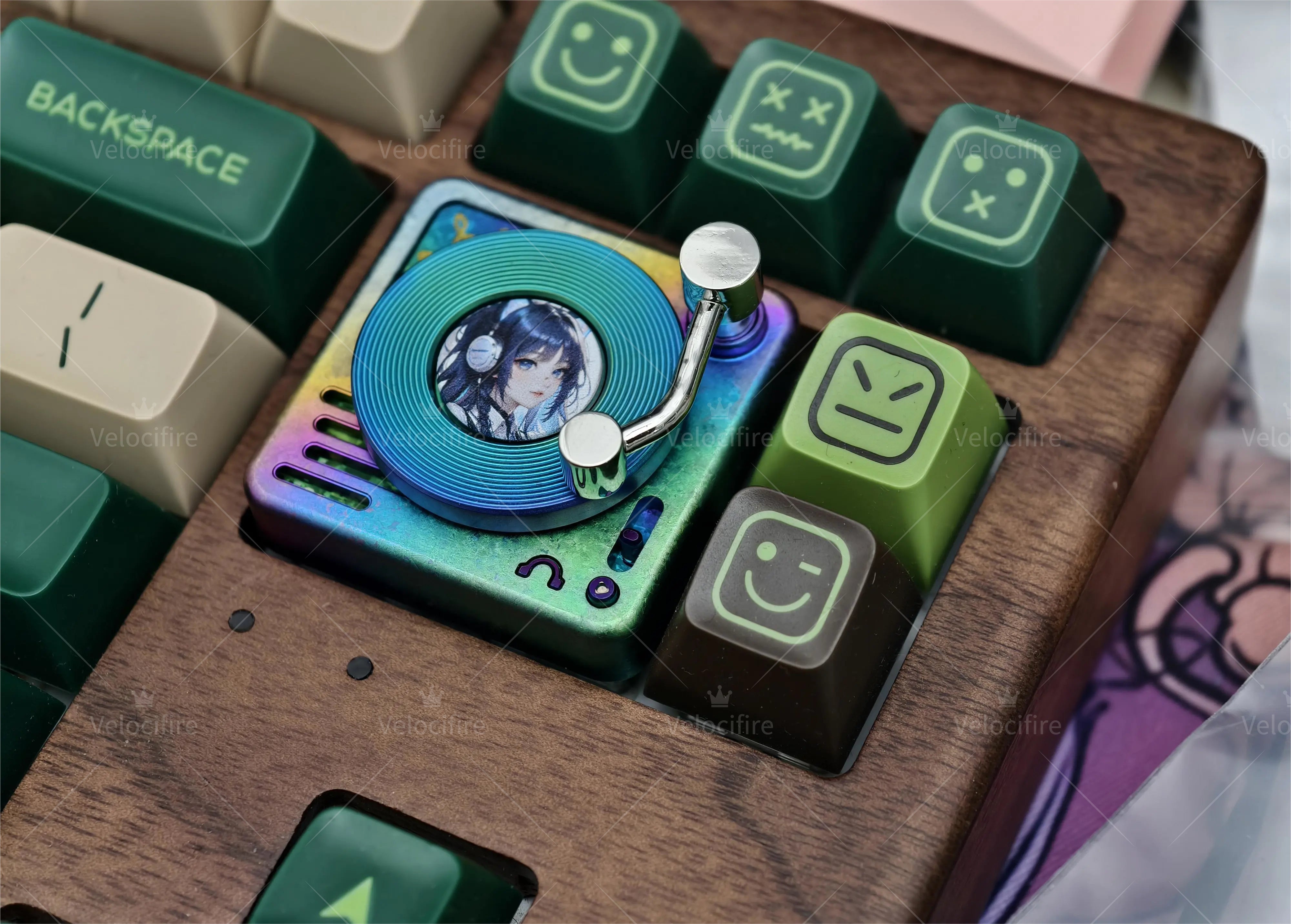 Vinyl Record Player 4U Titanium Alloy Artisan Keycap