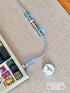 [In Stock] Blue Bird USB-C RGB Aviator Handmade Coiled Cable