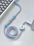 [In Stock] Blue Bird USB-C RGB Aviator Handmade Coiled Cable