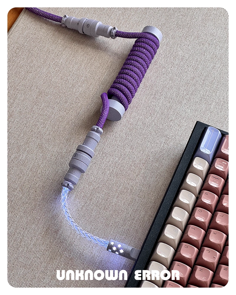 [In Stock] Z57 USB-C RGB Aviator Handmade Short Coiled Cable