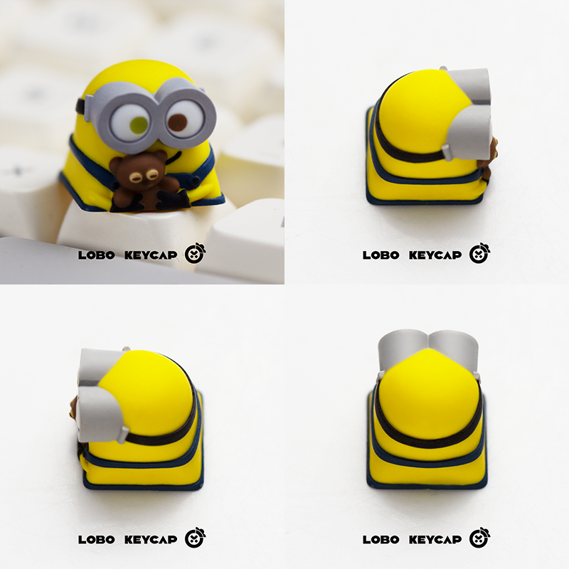 [In Stock] Bob Minions Handmade Resin Artisan Keycap