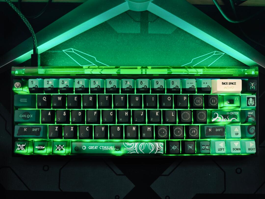 [In Stock] Cthulhu Dye Sublimation PBT/PC Cherry Profile  Keycap