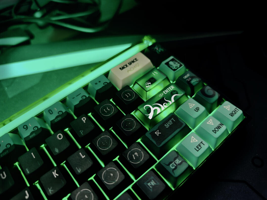 [In Stock] Cthulhu Dye Sublimation PBT/PC Cherry Profile  Keycap