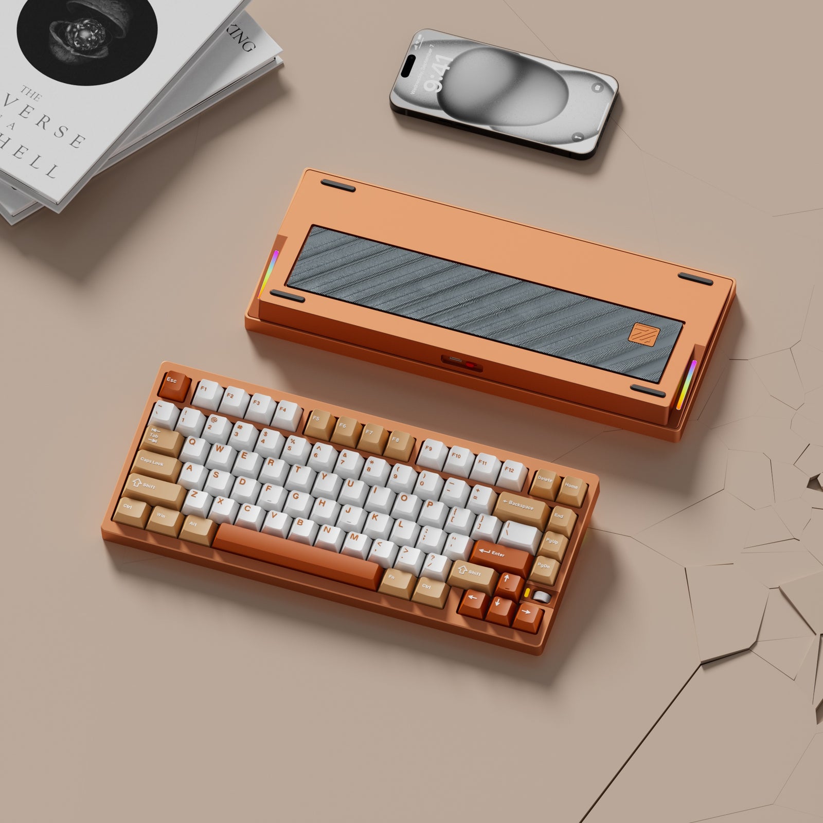 [In Stock]WEIKAV NUT75 Aluminum Alloy Mechanical Keyboard, 3-Mode Connection (Wired/2.4G/Bluetooth)