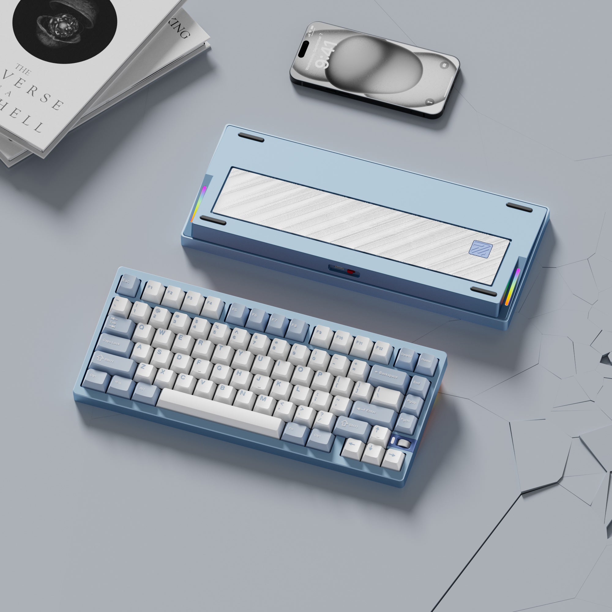 [In Stock]WEIKAV NUT75 Aluminum Alloy Mechanical Keyboard, 3-Mode Connection (Wired/2.4G/Bluetooth)