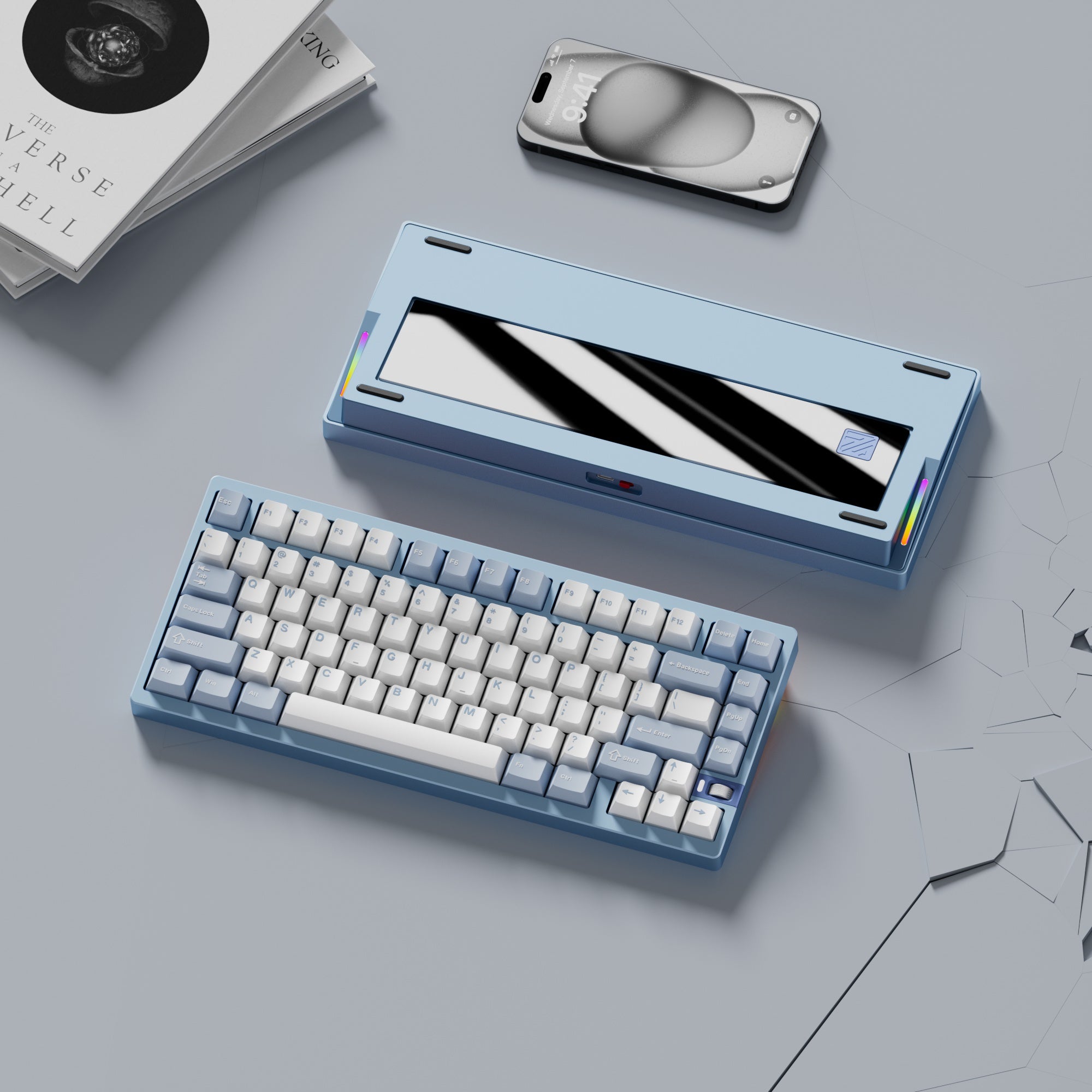 [In Stock]WEIKAV NUT75 Aluminum Alloy Mechanical Keyboard, 3-Mode Connection (Wired/2.4G/Bluetooth)