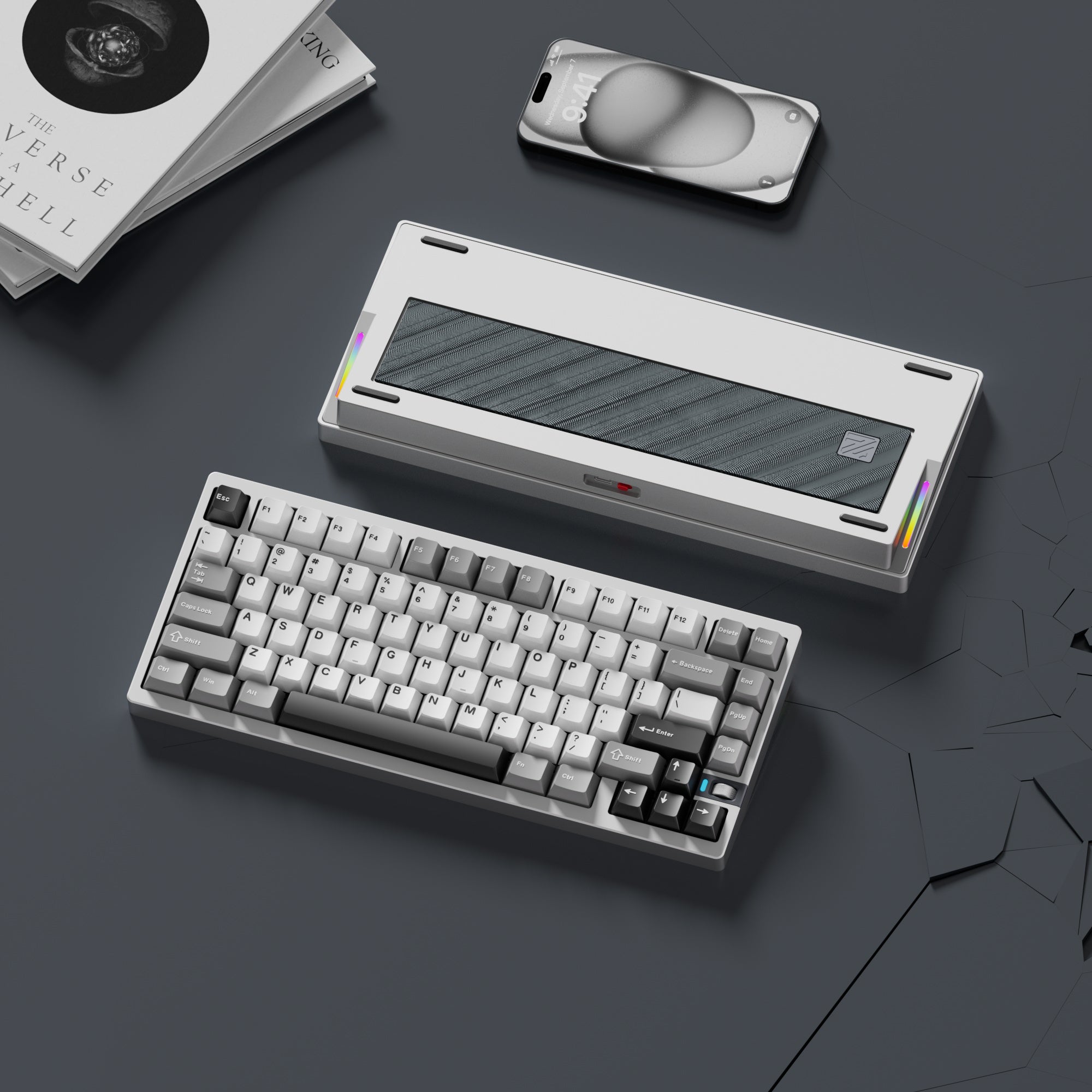 [In Stock]WEIKAV NUT75 Aluminum Alloy Mechanical Keyboard, 3-Mode Connection (Wired/2.4G/Bluetooth)