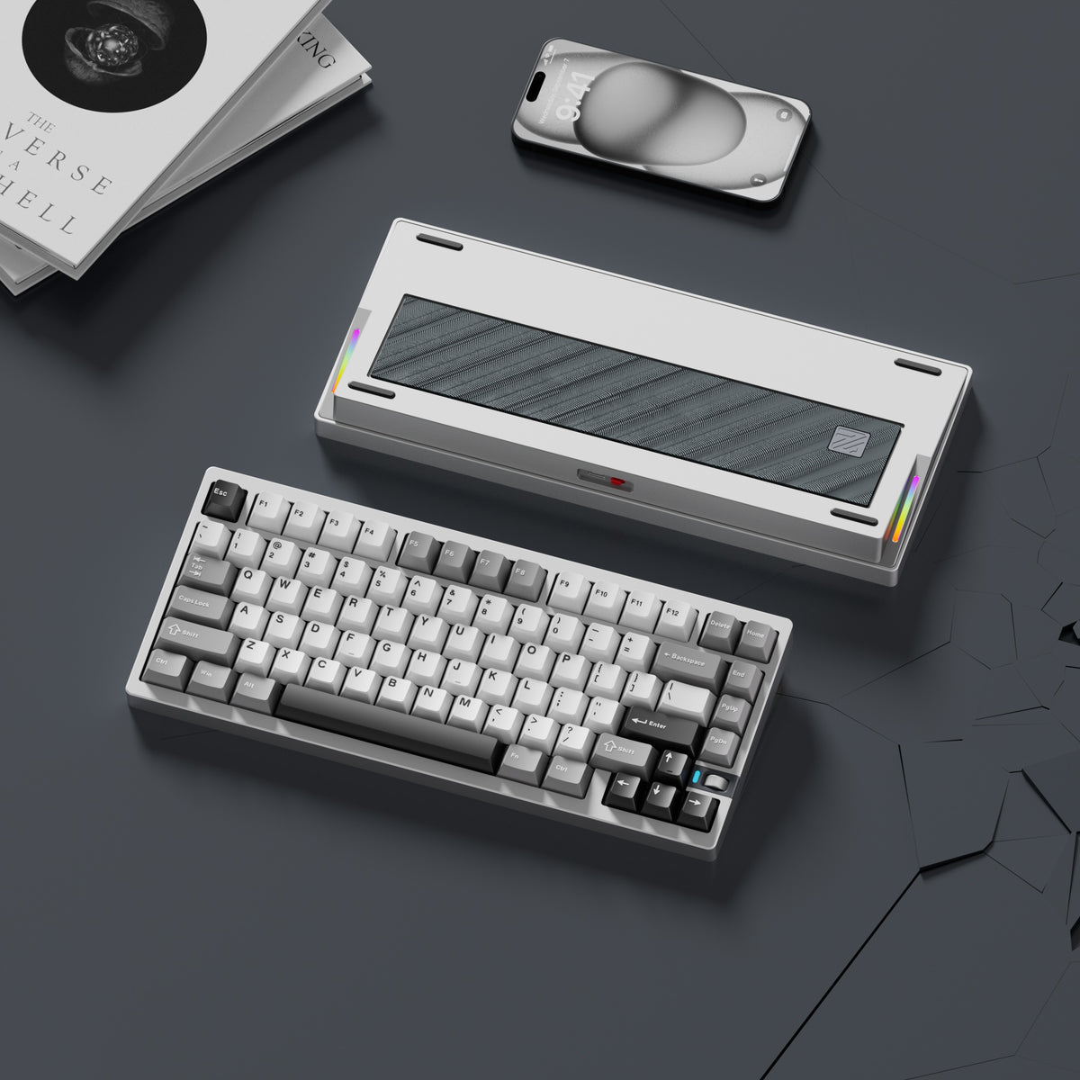 [In Stock]WEIKAV NUT75 Aluminum Alloy Mechanical Keyboard, 3-Mode Connection (Wired/2.4G/Bluetooth)