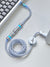 [In Stock] Blue Bird USB-C RGB Aviator Handmade Coiled Cable