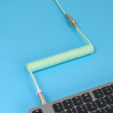 MACARON HANDMADE MECHANICAL KEYBOARD COILED USB-C CABLE