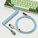 MACARON HANDMADE MECHANICAL KEYBOARD COILED USB-C CABLE