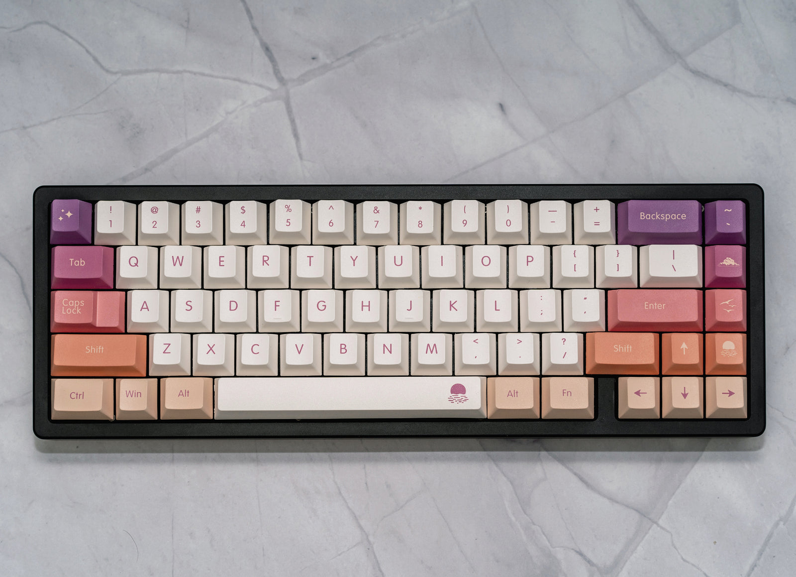 [In Stock] Carmine Cloud PBT Keycap Set