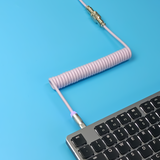 MACARON HANDMADE MECHANICAL KEYBOARD COILED USB-C CABLE