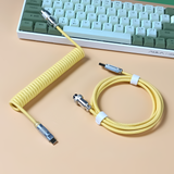 MACARON HANDMADE MECHANICAL KEYBOARD COILED USB-C CABLE