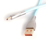 RAINBOW COILED USB-C HANDMADE CABLE